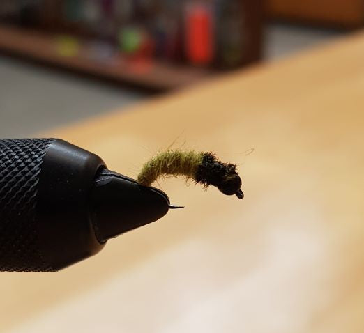 Bead Head Olive Caddis Larva