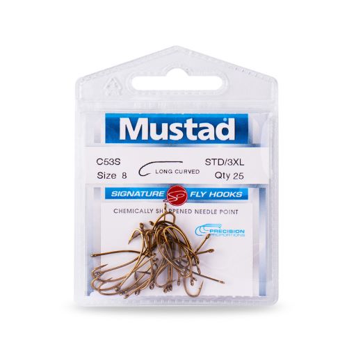 Mustad Long Curved Hook C53S