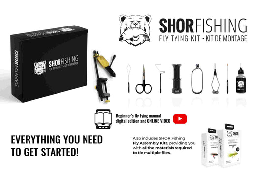 Shor Fishing Fly Tying Kit Silver