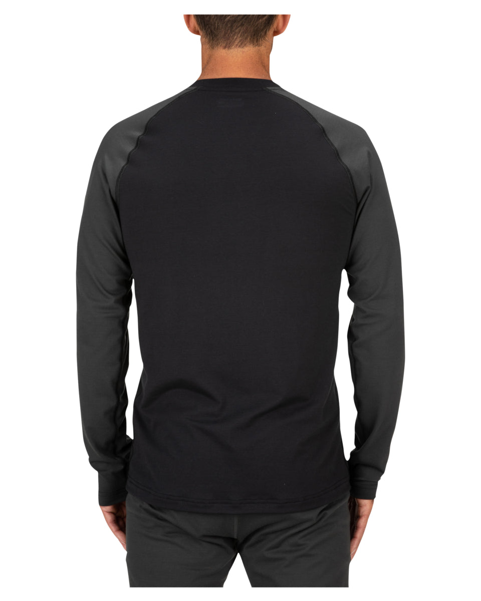 Simms Men's Lightweight Baselayer Top Black