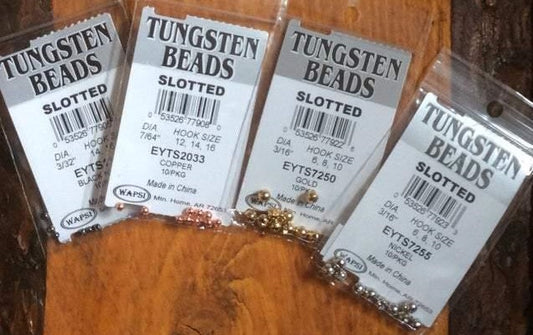 Tungsten Beads Slotted Wapsi